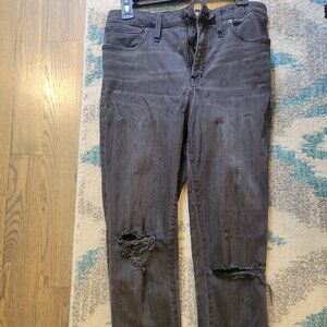Madewell Straight Curvy black jeans